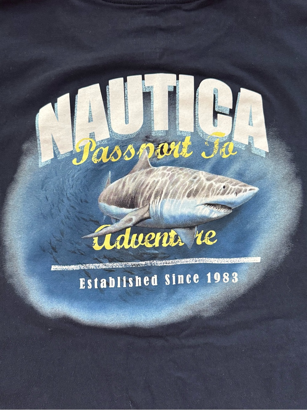 Nautica Passport to Adventure Shark Tee 1983